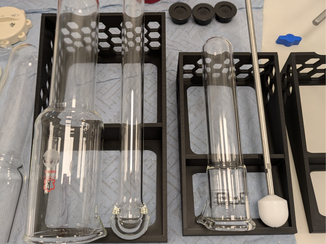 Support de laboratoire pour homogénéisateur en verre de 100 mL